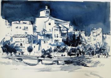 Sant Pol - Aquarel·la - 36x51 cm - 